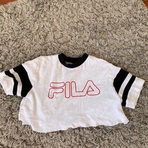 Fila cropped t shirt